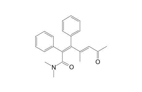 4-Methyl-6-oxo-2,3-diphenyl-hepta-2E,4E-dienoic acid-dimethylamide
