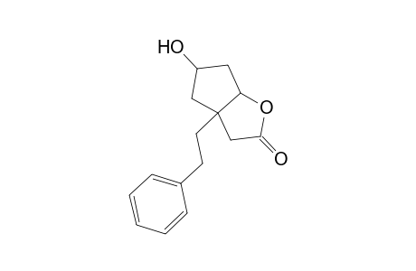 2H-Cyclopenta[b]furan-2-one, hexahydro-5-hydroxy-3a-(2-phenylethyl)-