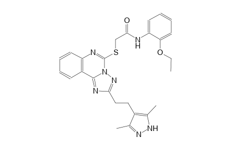 acetamide, 2-[[2-[2-(3,5-dimethyl-1H-pyrazol-4-yl)ethyl][1,2,4]triazolo[1,5-c]quinazolin-5-yl]thio]-N-(2-ethoxyphenyl)-