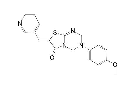 2H-thiazolo[3,2-a][1,3,5]triazin-6(7H)-one, 3,4-dihydro-3-(4-methoxyphenyl)-7-(3-pyridinylmethylene)-, (7Z)-