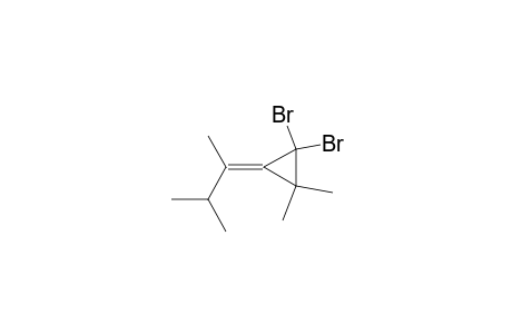 Cyclopropane, 1,1-dibromo-3-(1,2-dimethylpropylidene)-2,2-dimethyl-, (E)-
