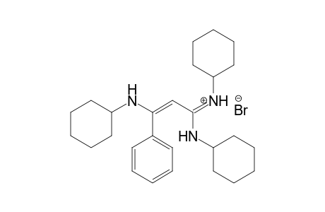 N-[1,3-Bis(cyclohexylamino)-3-phenylprop-2-enylidene]cyclohexanaminium bromide