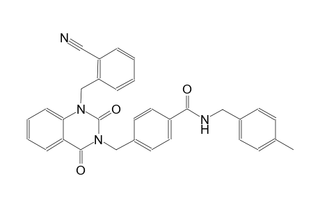 4-[(1-(2-cyanobenzyl)-2,4-dioxo-1,4-dihydro-3(2H)-quinazolinyl)methyl]-N-(4-methylbenzyl)benzamide