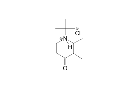 piperidinium, 1-(1,1-dimethylethyl)-2,3-dimethyl-4-oxo-, chloride