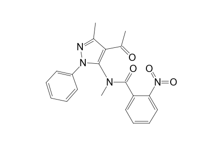 N-(4-acetyl-5-methyl-2-phenyl-3-pyrazolyl)-N-methyl-2-nitrobenzamide