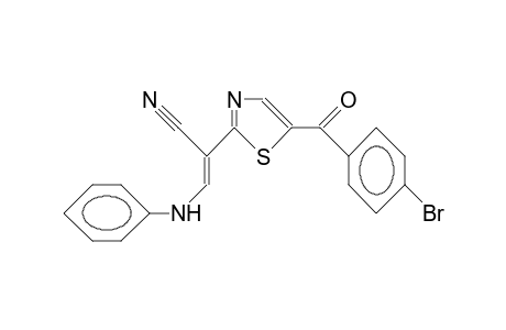 2-(1-Cyano-trans-2-anilino-ethenyl)-5-(4-bromo-benzoyl)-thiazole