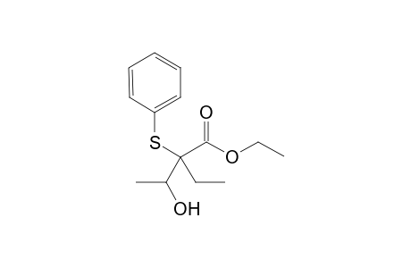 Ethyl 2-ethyl-3-hydroxy-2-phenylthiobutanoate