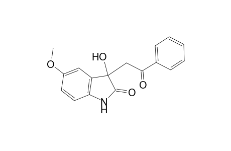 2H-Indol-2-one, 1,3-dihydro-3-hydroxy-5-methoxy-3-(2-oxo-2-phenylethyl)-