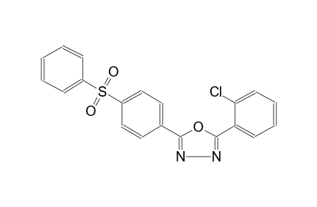 2-(2-chlorophenyl)-5-[4-(phenylsulfonyl)phenyl]-1,3,4-oxadiazole