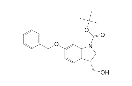1H-Indole-1-carboxylic acid, 2,3-dihydro-3-(hydroxymethyl)-6-(phenylmethoxy)-, 1,1-dimethylethyl ester, (R)-