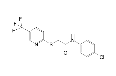 N-(4-Chlorophenyl)-2-([5-(trifluoromethyl)-2-pyridinyl]sulfanyl)acetamide