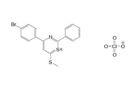 6-Methylthio-2-phenyl-4-(4-bromophenyl)-1,3-thiazinium perchlorate