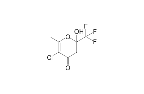 5-Chloro-2-hydroxy-6-methyl-2-(trifluoromethyl)-2H-pyran-4(3H)-one