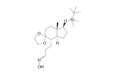(1E)-3-[(1'S,3'aS,4'S,7'aS)-1'-[tert-butyl(dimethyl)silyl]oxy-7'a-methyl-4'-spiro[1,3-dioxolane-2,5'-2,3,3a,4,6,7-hexahydro-1H-indene]yl]propanal oxime
