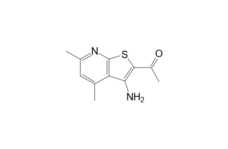 3-amino-4,6-dimethylthieno[2,3-b]pyridin-2-yl methyl ketone