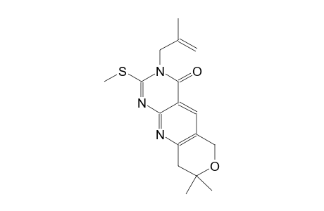8,8-dimethyl-3-(2-methyl-2-propenyl)-2-(methylsulfanyl)-3,6,8,9-tetrahydro-4H-pyrano[3',4':5,6]pyrido[2,3-d]pyrimidin-4-one