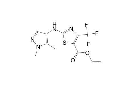 ethyl 2-[(1,5-dimethyl-1H-pyrazol-4-yl)amino]-4-(trifluoromethyl)-1,3-thiazole-5-carboxylate