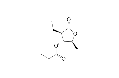 (2S,3R,4R)-4-Ethyl-2-methyl-5-oxotetrahydrofuran-3-yl propionate