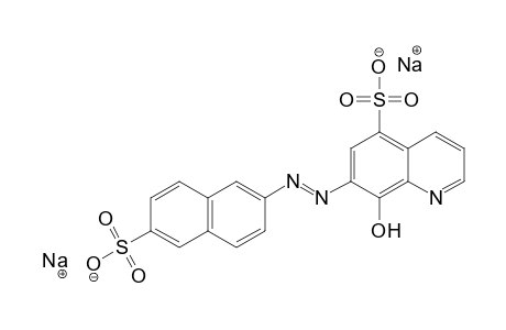 8-hydroxy-7-[(6-sulfo-2-naphthyl)azo]-5-quinolinesulfonic acid, disodium salt
