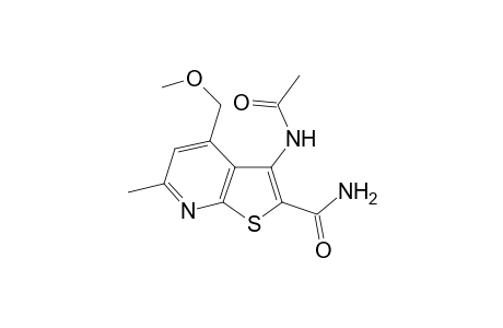 3-(acetylamino)-4-(methoxymethyl)-6-methylthieno[2,3-b]pyridine-2-carboxamide