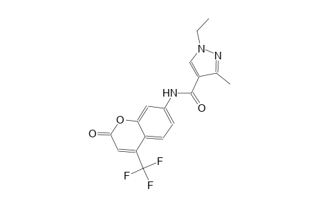 1-ethyl-3-methyl-N-[2-oxo-4-(trifluoromethyl)-2H-chromen-7-yl]-1H-pyrazole-4-carboxamide
