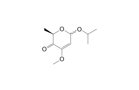 Isopropyl 2,6-dideoxy-3-O-methyl-.beta.-L-glycerohex-2-enopyranoside-4-ulose