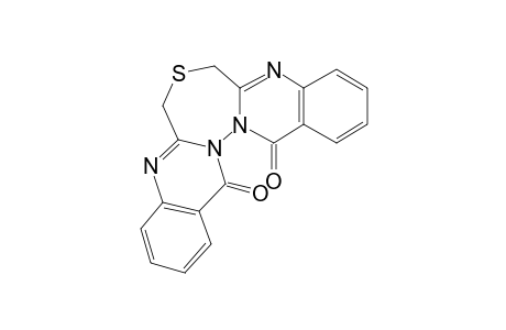 (+-)-6,8,14,17-Tetrahydro[1,4,5]thiadiazepino[3,4-b:6,5-b']diquinazolin-14,17-dione