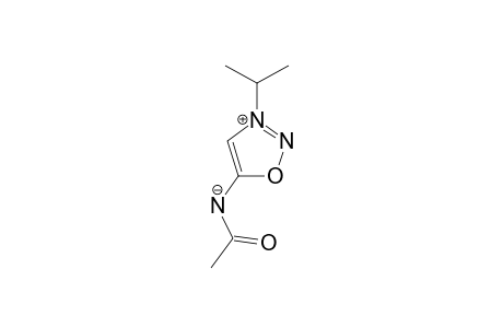 3-ISOPROPYL-5-ACETYLAMINO-1,2,3-OXADIAZOLE;REF.-4,8