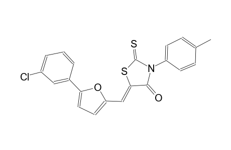 4-thiazolidinone, 5-[[5-(3-chlorophenyl)-2-furanyl]methylene]-3-(4-methylphenyl)-2-thioxo-, (5Z)-