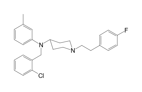 N-2-Chlorobenzyl-1-[2-(4-fluorophenyl)ethyl]-N-3-methylphenylpiperidin-4-amine