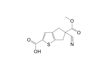 4H-Cyclopenta[b]thiophene-2,5-dicarboxylic acid, 5-cyano-5,6-dihydro-, 5-methyl ester