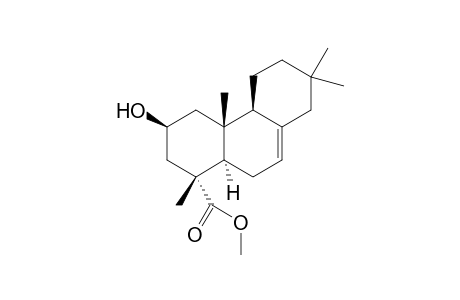 Methyl 16-norisopimar-7-en-2.beta.-ol-15-oate