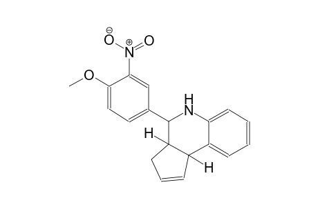 3H-cyclopenta[c]quinoline, 3a,4,5,9b-tetrahydro-4-(4-methoxy-3-nitrophenyl)-, (3aS,4R,9bR)-
