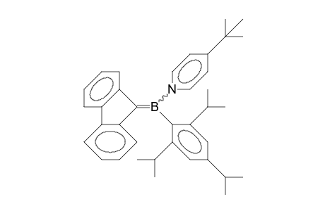 Fluorenylidene-(2,4,6-triisopropyl-phenyl)-borane (4-tert-butyl-pyridine)-adduct