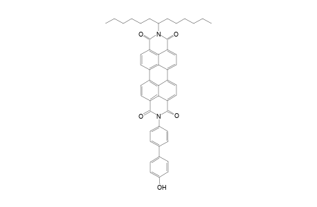 N-(1-Hexylheptyl)-N'-(4-(4'-hydroxybiphenyl)perylene-3,4:9,10-tetracarboxylic bisimide