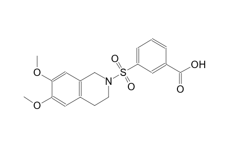 3-[(6,7-dimethoxy-3,4-dihydro-2(1H)-isoquinolinyl)sulfonyl]benzoic acid