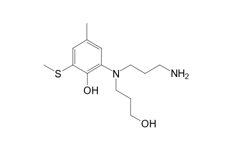 2-((3-aminopropyl)(3-hydroxypropyl)amino)-4-methyl-6-(methylthio)phenol