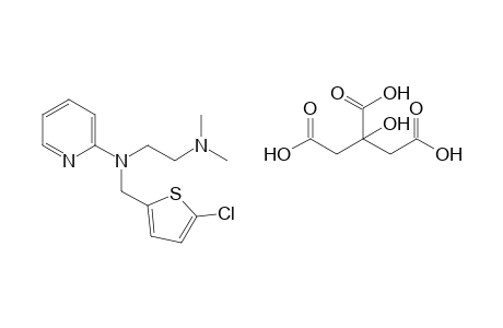 2-{(-chloro-2-thenyl)[2-(dimethylamino)ethyl]amino}pyridine, tartrate(1:1)