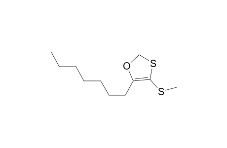 1,3-Oxathiole, 5-heptyl-4-(methylthio)-
