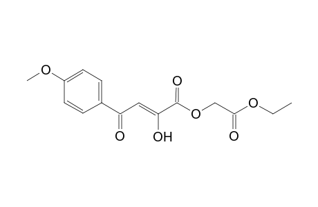 2-Hydroxy-4-(4-methoxy-phenyl)-4-oxo-but-2-enoic acid ethoxycarbonylmethyl ester