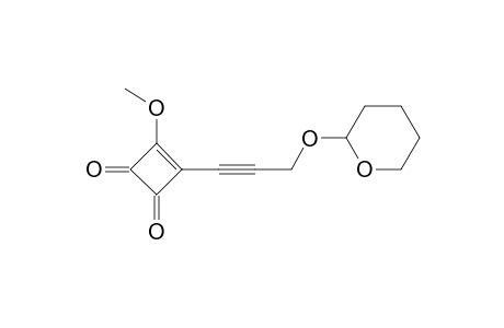 3-Methoxy-4-[3-[(tetrahydropyran-2-yl)oxy]-1-propynyl]-3-cyclobutene-1,2-dione