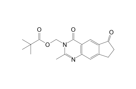(2-methyl-4,6-dioxo-7,8-dihydrocyclopenta[g]quinazolin-3-yl)methyl 2,2-dimethylpropanoate