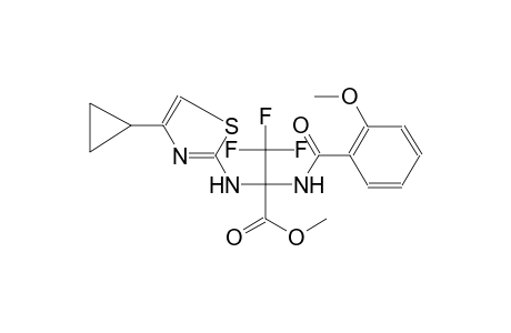 alanine, N-(4-cyclopropyl-2-thiazolyl)-3,3,3-trifluoro-2-[(2-methoxybenzoyl)amino]-, methyl ester