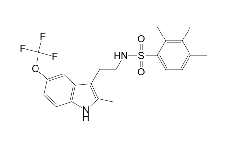 2,3,4-trimethyl-N-[2-[2-methyl-5-(trifluoromethyloxy)-1H-indol-3-yl]ethyl]benzenesulfonamide