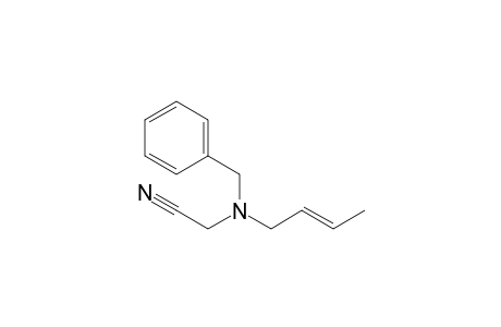 2-[benzyl-[(E)-but-2-enyl]amino]acetonitrile