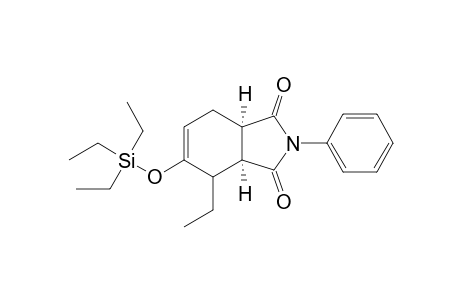 cis-2-Ethyl-8-phenyl-3-triethylsilyloxy-8-azabicyclo[4.3.0]non-3-en-7,9-dione