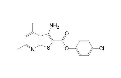 4-Chlorophenyl 3-amino-4,6-dimethylthieno[2,3-b]pyridine-2-carboxylate