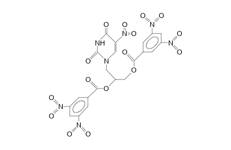 1-(2,3-Bis-<3,5-dinitrobenzoyloxy>-propyl)-5-nit ro-uracil
