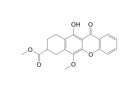 9-Carbomethoxy-11-methoxy-6-hydroxy-5-oxoxantho[3,2-g]tetralin