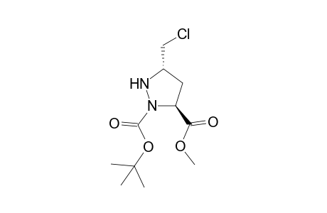 rel-(3R,5S)-2-(tert-Butoxycarbonyl)-5-(chloromethyl)-3-pyrazolidinecarboxylic acid methyl ester